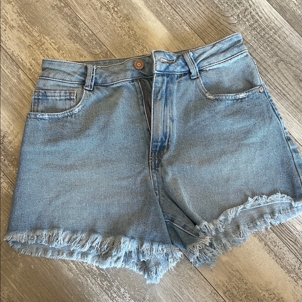 Sincerely Jules Denim Frayed Hem Shorts